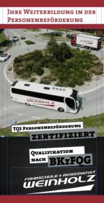 Flyer Bus Führerschein Fahrschule Weinholz Holzminden